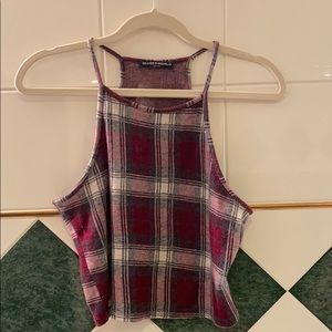 Brandy Melville plaid tank top